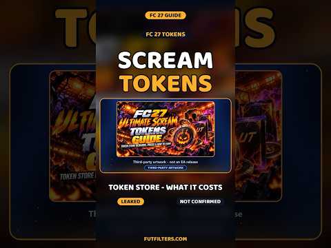 FC 27 Scream Tokens Store LEAKED: Scott 1,500, Veron 900, Le Fee 550, El Mala 300 #shorts