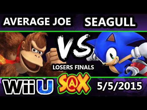 S@X - Average Joe (Donkey Kong) NS | Seagull (Sonic) SSB4 Losers Finals - Smash Wii U - Smash 4