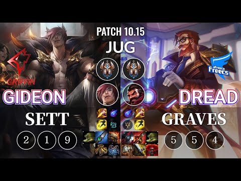 GRF GIDEON Sett vs AF Dread Graves Jungle - KR Patch 10.15