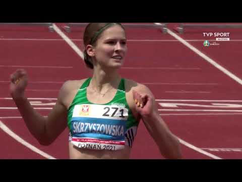 Championship run! Pia Skrzyszowska. Polish Championship Poznań 2021 100m hurdles