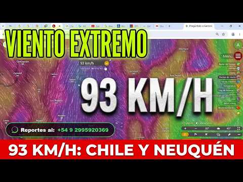 02 08 ☔☔☔💨💨💨❄️❄️Clima Cordillera Neuquén (Arg) Maule, Biobío, Araucanía (Chile) Patagonia