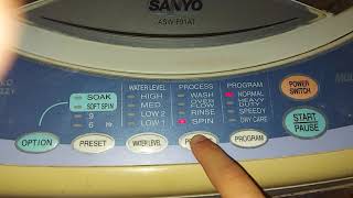 Hướng dẫn cách sử dụng máy giặt sanyo đơn giản nhất