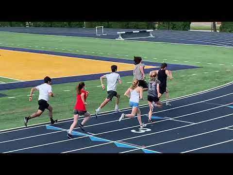 800 meter time trial- 1:58.3