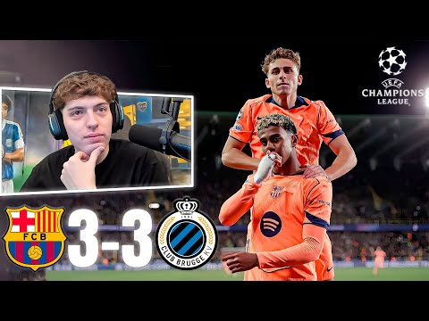 DAVOO XENEIZE REACCIONA FC BARCELONA 3 - 3 BRUJAS | UEFA CHAMPIONS LEAGUE 2025/2026