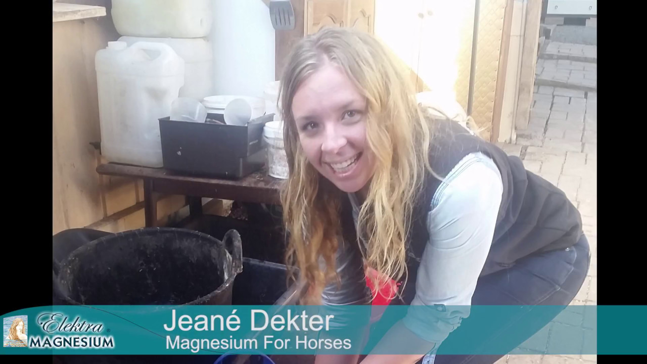 Jeané Dekter About Magnesium for Horses