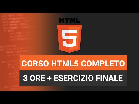 Corso Completo HTML per PRINCIPIANTI 4 ore con ESERCIZI