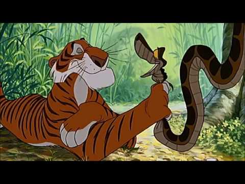 The Jungle Book (1967) Scene: "Searching for a Man-Cub"/Shere Khan & Kaa.