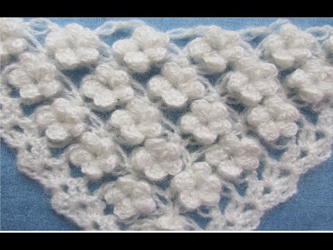 Modele de inspiratie / Model crosetat camp cu flori 3D - NR.6