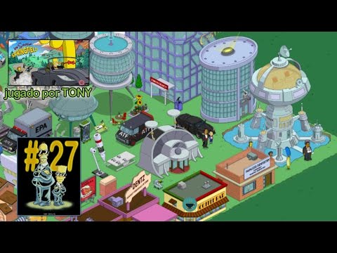 Los Simpson Springfield "Agentes Secretos, Cap. 27 - El Cuartel General del Lago" Tony