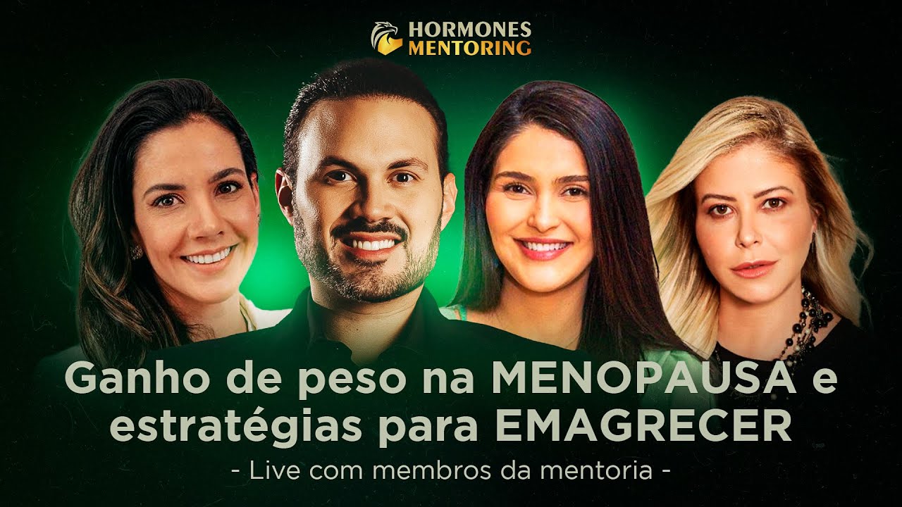 Ganho de peso na MENOPAUSA e estratégias para EMAGRECER | Live Mentoria #011