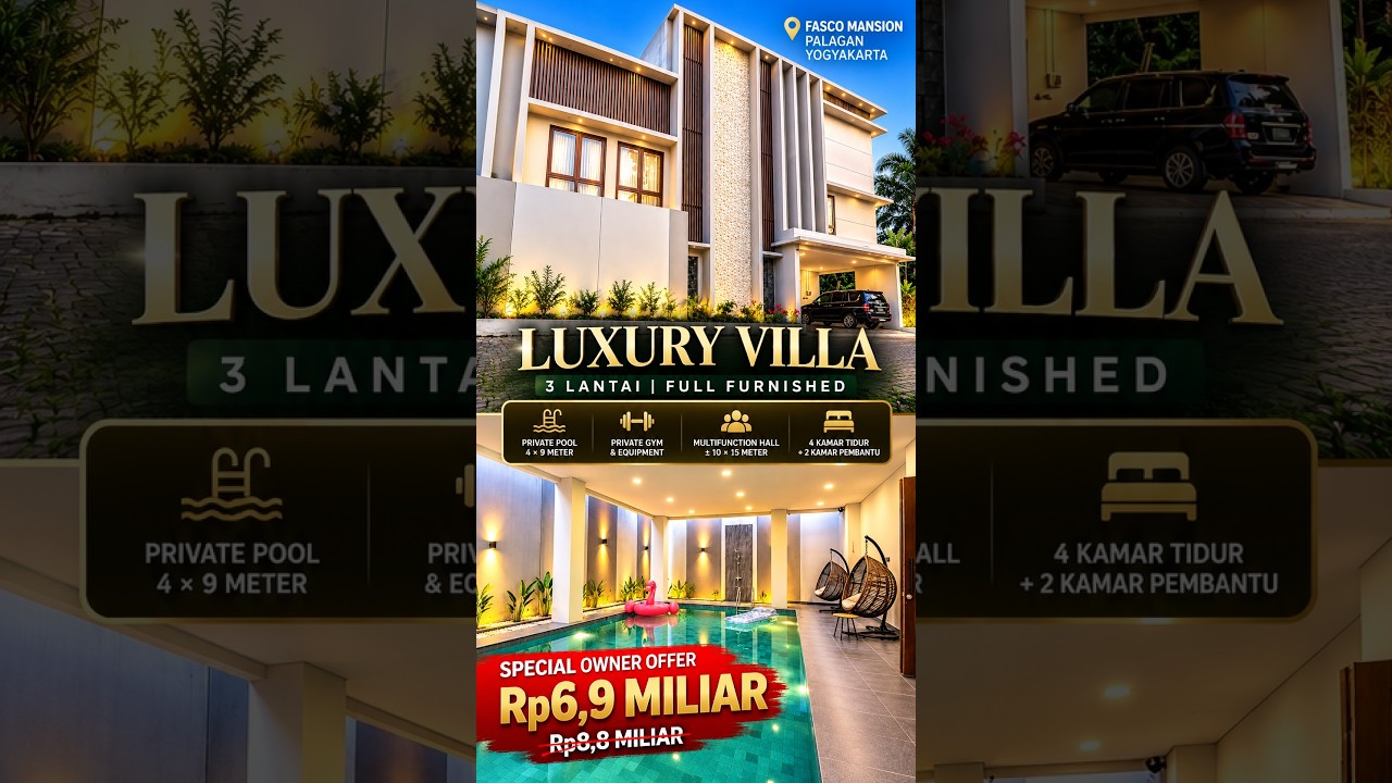 Rumah Villa Mewah di Palagan Daerah Istimewa Yogyakarta