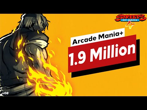 Streets of Rage 4 Axel World Record Arcade Mania+ 1.9 Million score v08