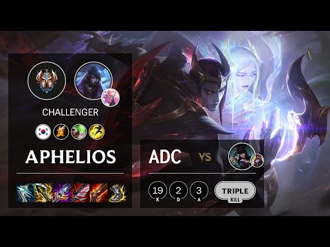 Aphelios ADC vs Caitlyn - KR Challenger Patch 11.21