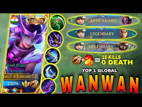 18 KILLS NO DEATH WANWAN INSPIRE NEW META🔥🔥| MLBB
