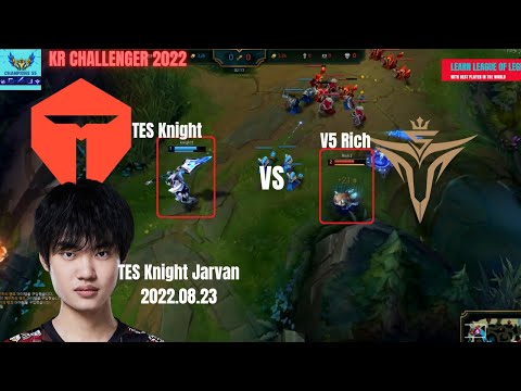 TES Knight Jarvan vs Kennen in Korea Challenger 2022 Patch 12.15 Replay | How To Play Jarvan Top