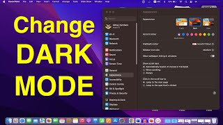 How to Change From - Dark Mode to Light Mode On MAC [ MacBook Air or Pro ]