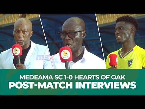 Post-Match Interviews | Medeama SC 1-0 Hearts of Oak | #GPLMW17