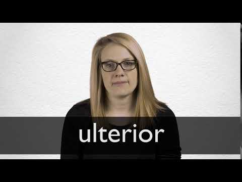 ULTERIOR definition and meaning Collins English Dictionary