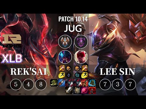 RNG XLB Rek'Sai vs Lee Sin Jungle - KR Patch 10.14