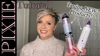 Pixie Hair Tutorial | Testing NEW Styling Products [Paul Mitchell and REDKEN]