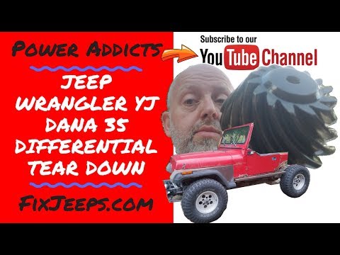 Jeep Wrangler YJ - How to find your gear ratio and Dana 35 getting scrapped. #jeeprear