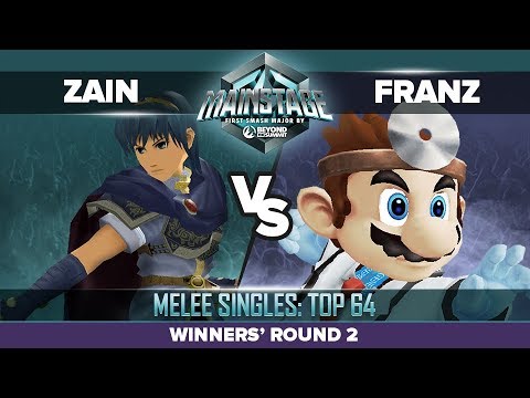 Zain vs Franz - Winners' Round 2: Melee Singles Top 64 - Mainstage | Marth vs Dr. Mario