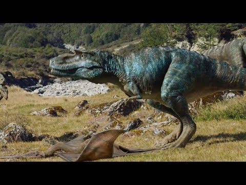 Gorgosaurus hunting a low flying Pterosaur | Walking with Dinosaurs 3D