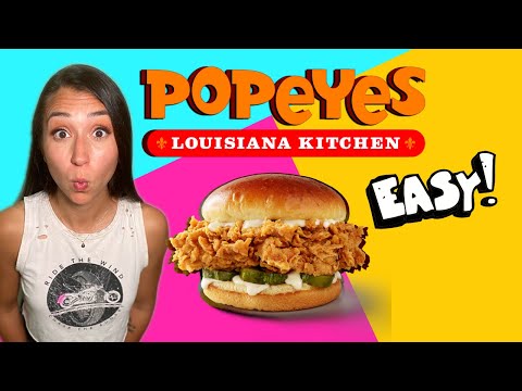 Popeye's FAMOUS Chicken Sandwich Attempt (EASY!)