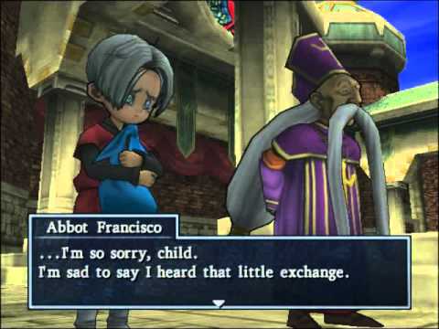 39 Dragon Quest 8 Cut-scene - Angelo Discusses his past at Riverside Chapel