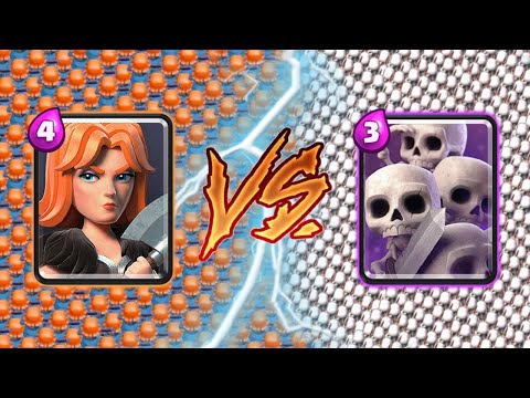 VALKYRIE Vs SKELETON ARMY - Clash Royale Challenge #296