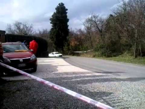 Rally del Carnevale 2014 (I vincitori della gara,Caldani-Perna su Mitsubishi Lancer Evo 9)