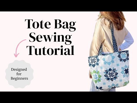 DIY Quilted Tote Bag Pattern | Beginner Sewing Tutorial