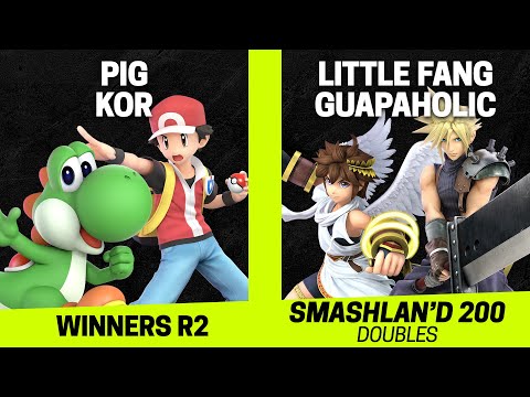 SmashLAN'd 200 Doubles Winners R2 - Pig/Kor vs Little Fang/guapaholic - SSBU Tournament