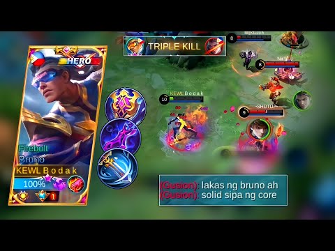 USE THIS BRUNO BUILD in GOD MODE | BRUNO BEST BUILD AND EMBLEM MLBB