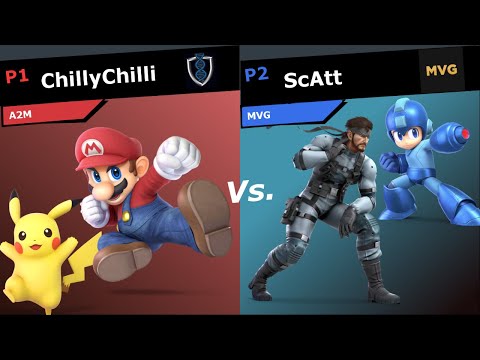 Blastoff SSBU - ChillyChilli (Mario/Pikachu) Vs. ScAtt (Snake/Mega Man) Losers Finals Smash Ultimate