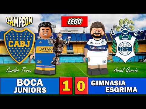 Boca Juniors 1-0 Gimnasia - Campeón Superliga 2019-2020 - Fútbol LEGO - Stop Motion - Resumen y Gol
