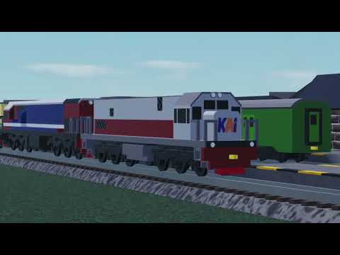 Roblox Railfanning Indonesia Trains 🇮🇩 Ro-Scale Diesel Locomotive 🚂 KAI Passenger Trains 🌟 Cargo Car