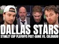Mikko Rantanen Wyatt Johnston Jake Oettinger Pete DeBoer Recap HISTORIC Stars GM7 Win Vs Avs