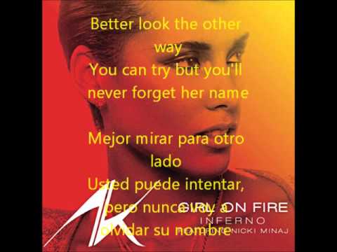 Girl On Fire (Letra En Español/Ingles)