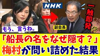 【国会激震】「なぜ隠す？」参政党・梅村みずほ議員、NHKの“報道しない自由”の闇に迫る【参政党】