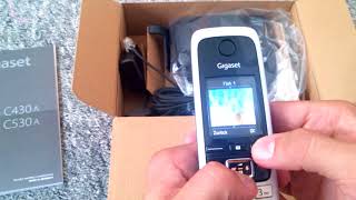 Gigaset C 430 A Haus Telefon mit Farbdisplay und 30 min Anrufbeantworter
