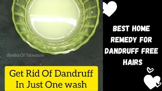 How To Get Rid Of Dandruff | Itchy Scalp Treatment at Home Only With 2 Ingredients