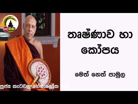තෘෂ්ණාව හා කෝපය l Katawala Hemaloka Himi - Neth FM Bana (2022 08 07)