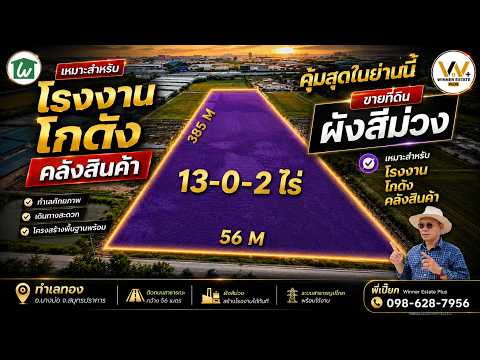 ขายที่ดินผังสีม่วงสำหรับโรงงาน โกดัง คลังสินค้า บางบ่อ สมุทรปราการ 13 ไร่  – รูปที่ 2