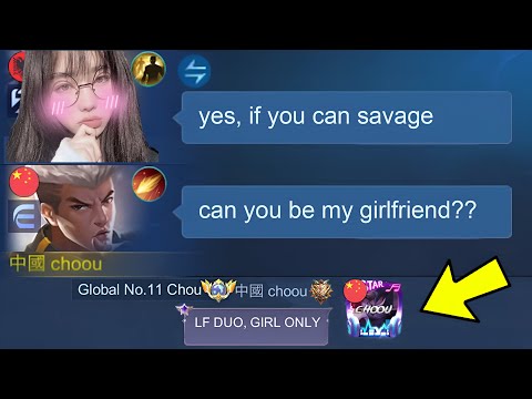CHOOU LOOKING FOR GIRLFRIEND IN GLOBAL CHAT !! (she do this)