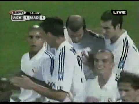 AEK Athens 3  Real Madrid 3  Champions Fase de grupos con los ticos M. Wright y Walter Centeno.
