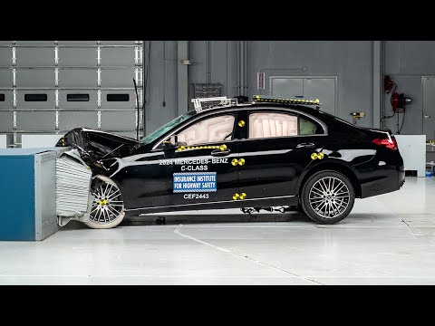 2024 Mercedes-Benz C-Class updated moderate overlap IIHS crash test