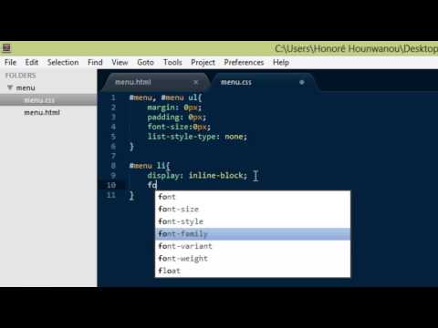 CSS Tricks 2 Créer un menu déroulant en CSS3