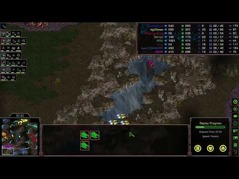 Anti-Hunters Game of the week 4v4 ALL ZERG TEAM Starcraft Brood War