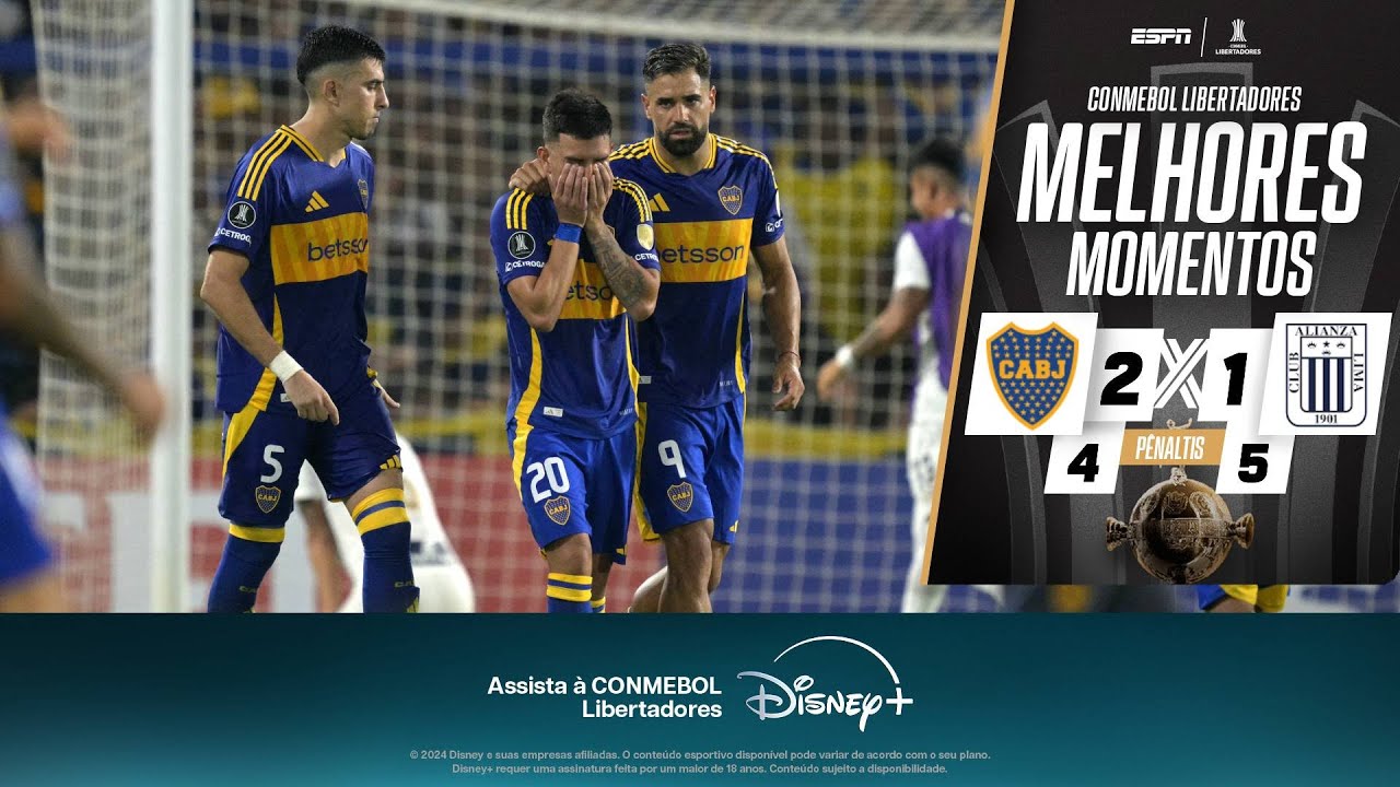 CAVANI PERDE 'GOL DO ANO', Boca é derrotado nos pênaltis para o Alianza e ESTÁ FORA DA LIBERTADORES